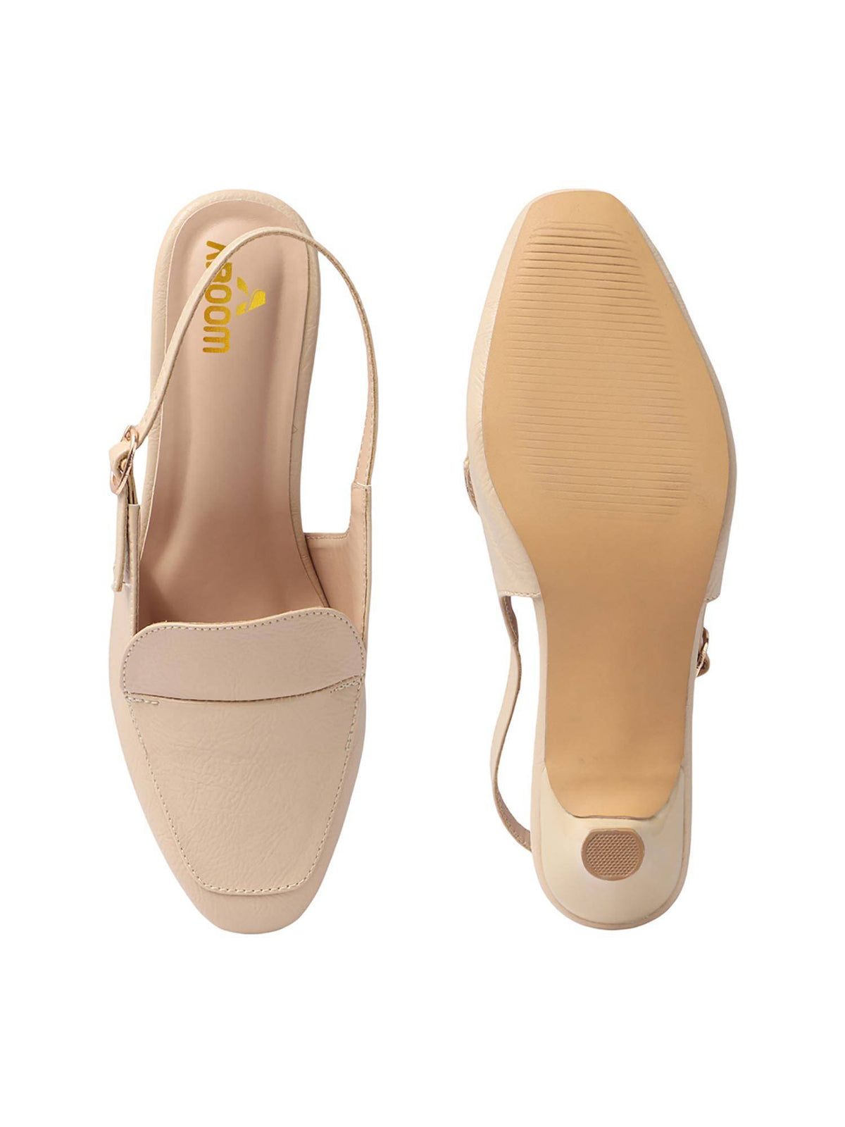 Women Cream Elegant Sandal Heels | H78 - view 5