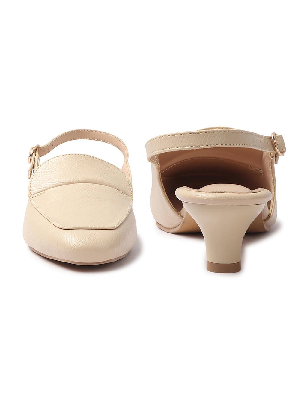 Women Cream Elegant Sandal Heels | H78 - view 6