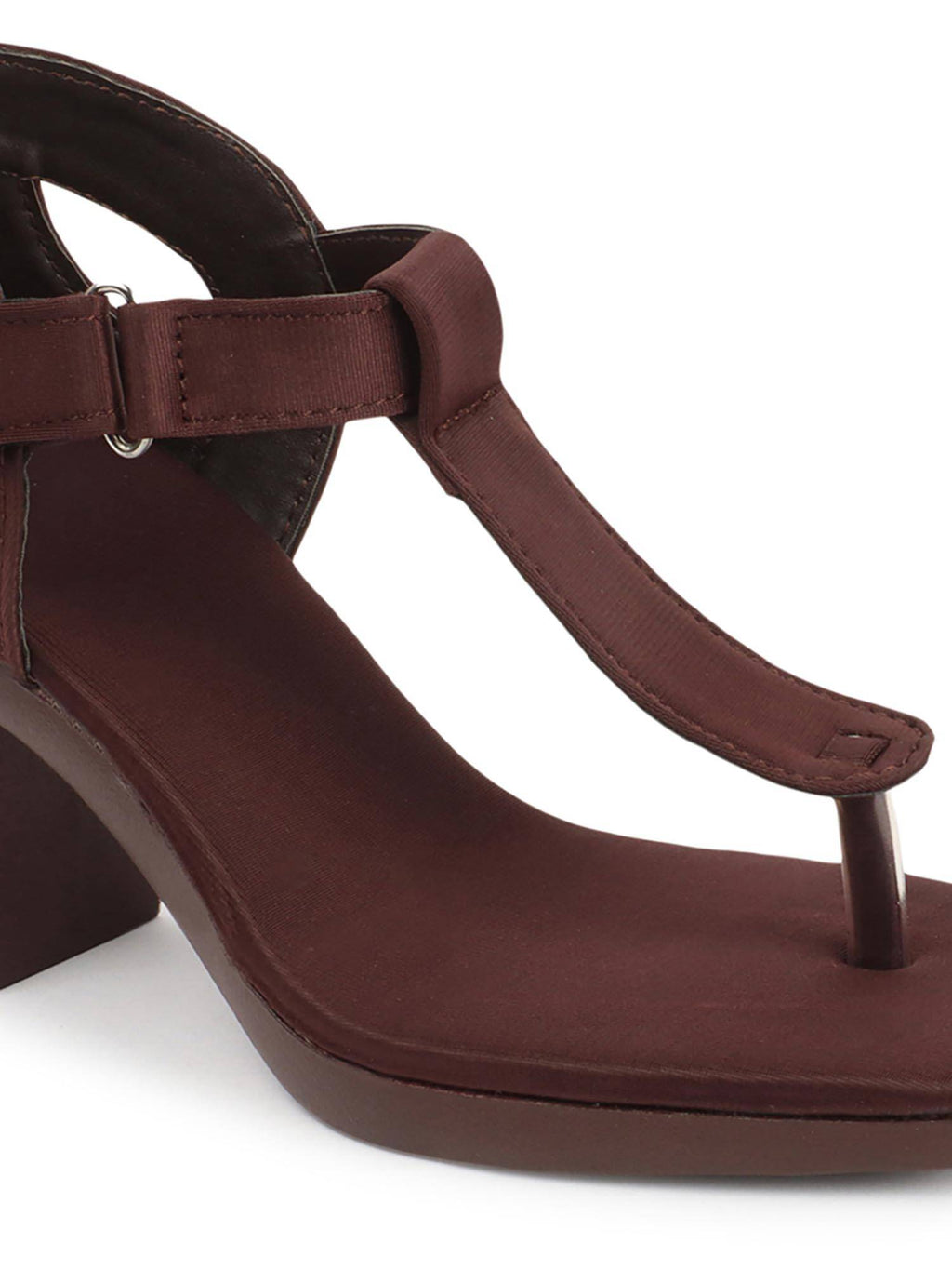 Women Maroon Sandals Heels | H78 - view 6