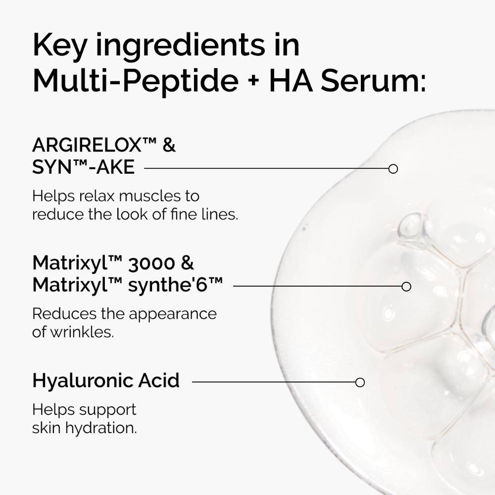 Multi Peptide + HA Serum multibenefit for Smoothness, Firmness and reduced Fine Lines | Z8 - view 5