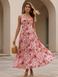 Pink Cotton Floral Dress | D56 - view 1