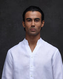 REGULAR FIT PLAIN SHIRT GUILD CASUAL - FIG - WHITE morris.lane