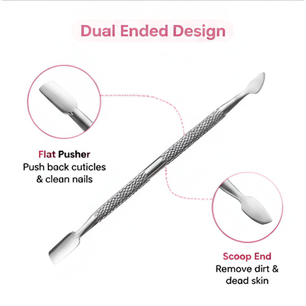 Nail Pusher And Cuticle Remover Tool (Silver) | T32 - view 4