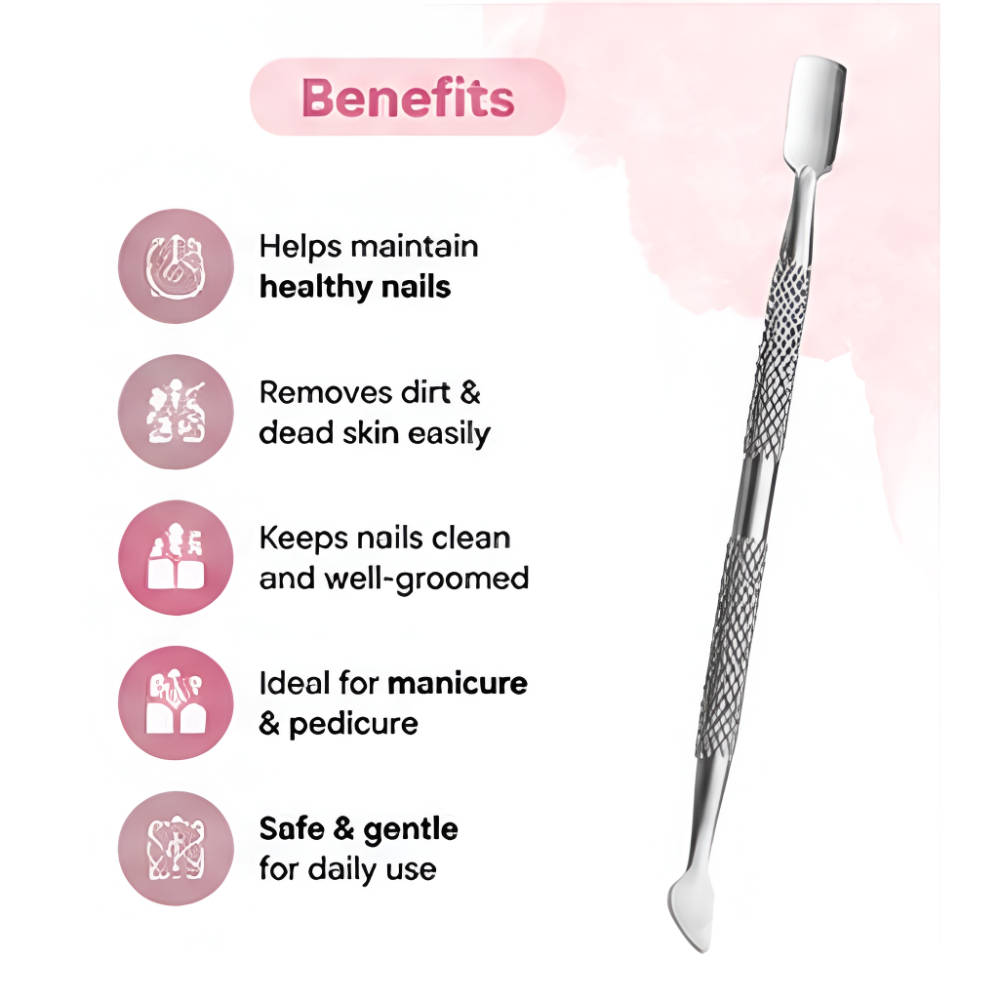 Nail Pusher And Cuticle Remover Tool (Silver) | T32 - view 5