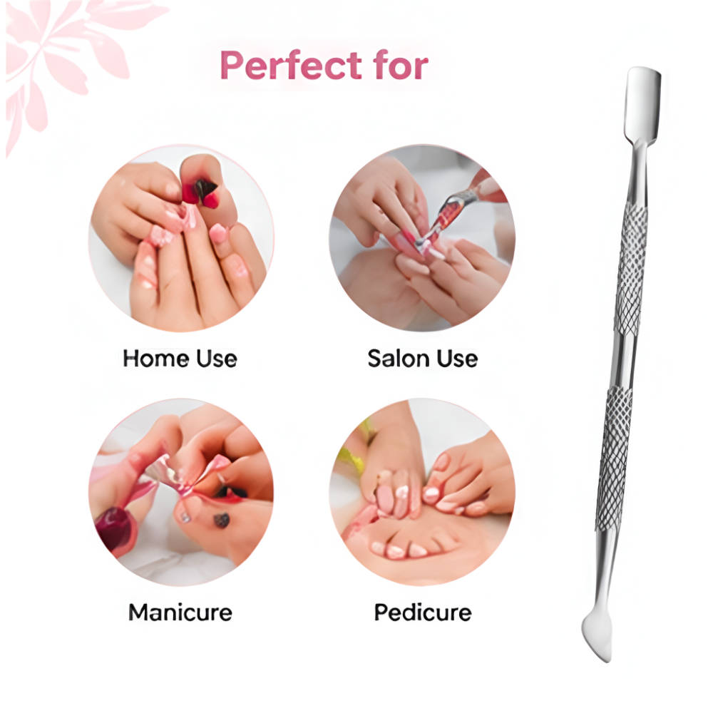 Nail Pusher And Cuticle Remover Tool (Silver) | T32 - view 6