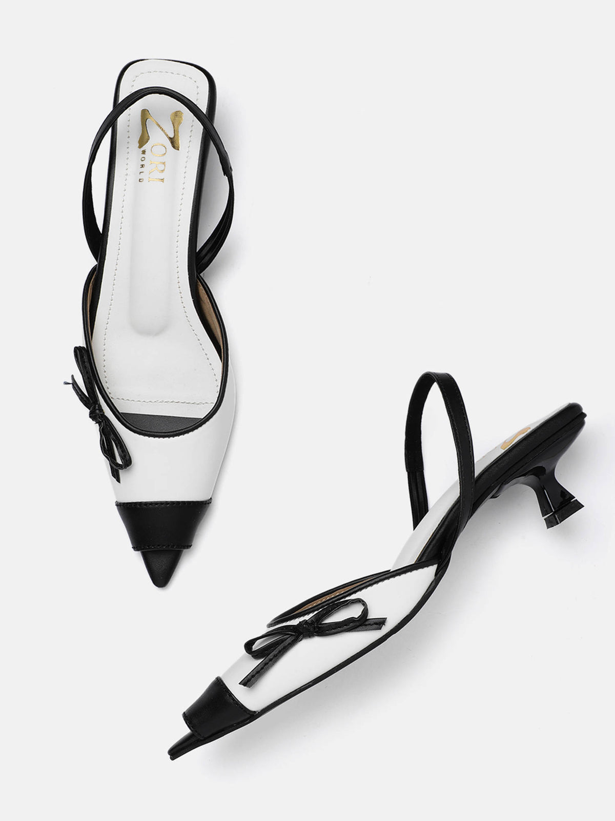 Women Black CAPPICCINO Kitten Heels | H78 - view 16