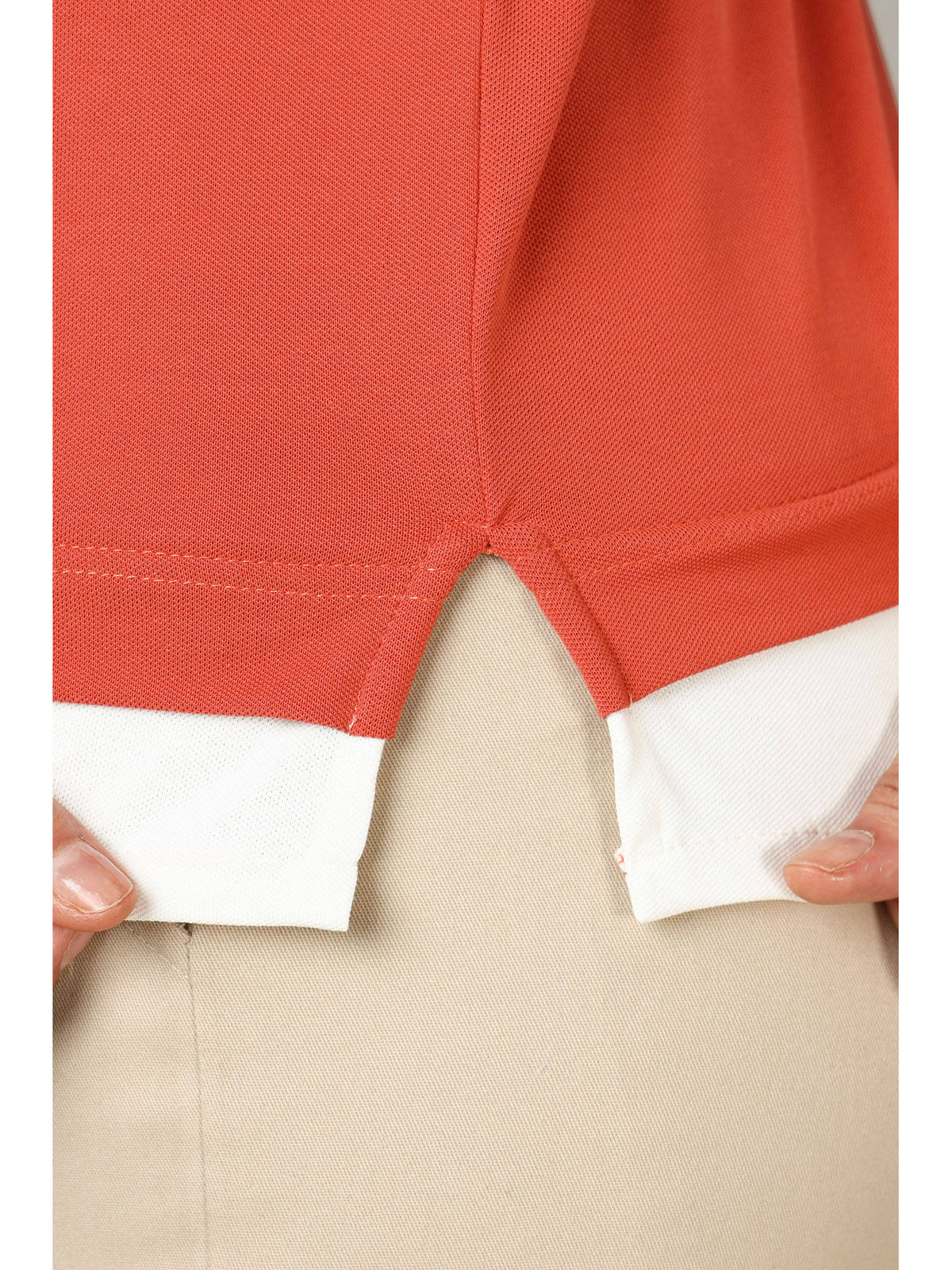 Women's Limited Edition Burnt Orange Polo T-Shirt | PW43 - view 5