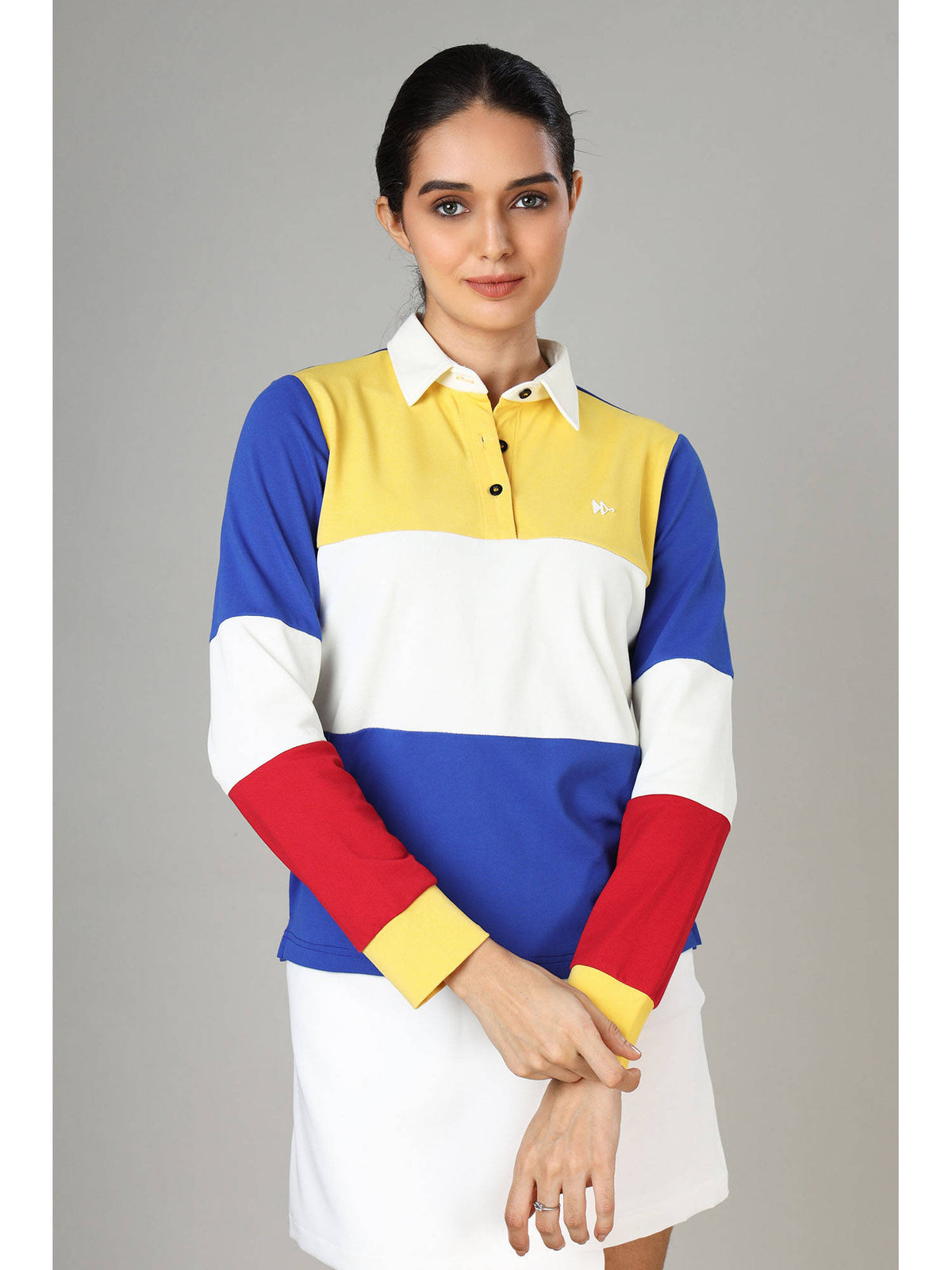 Signature Women's Daffodil Yellow Polo T-Shirt | PW43 - view 1