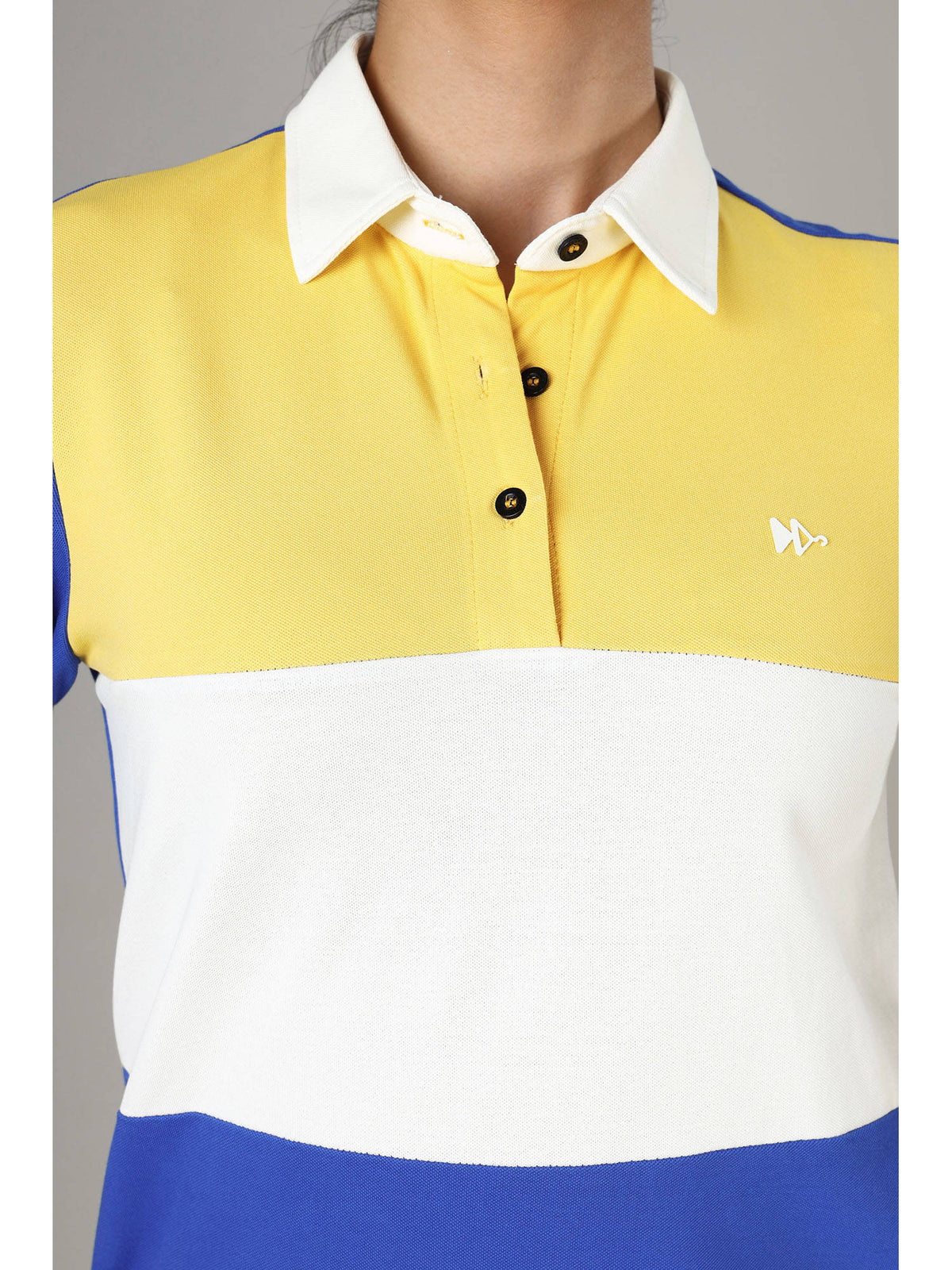 Signature Women's Daffodil Yellow Polo T-Shirt | PW43 - view 3