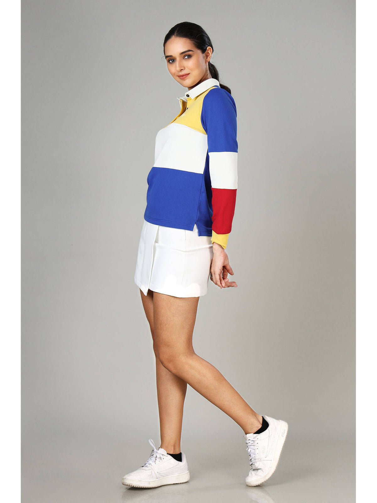 Signature Women's Daffodil Yellow Polo T-Shirt | PW43 - view 4