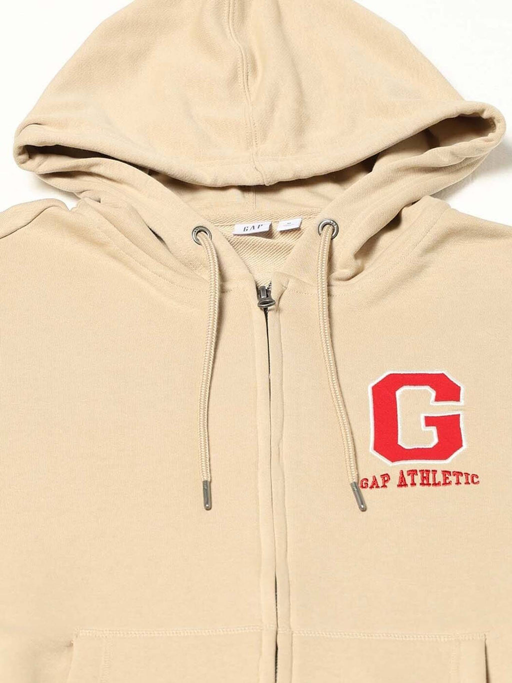 Men Beige Cotton Blend Graphic Hoodie | HD56 - view 4