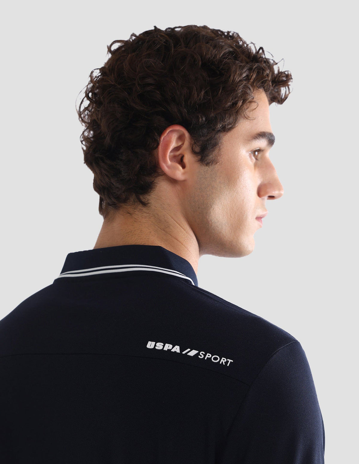 Solid Slim Fit Active Polo Shirt USP0