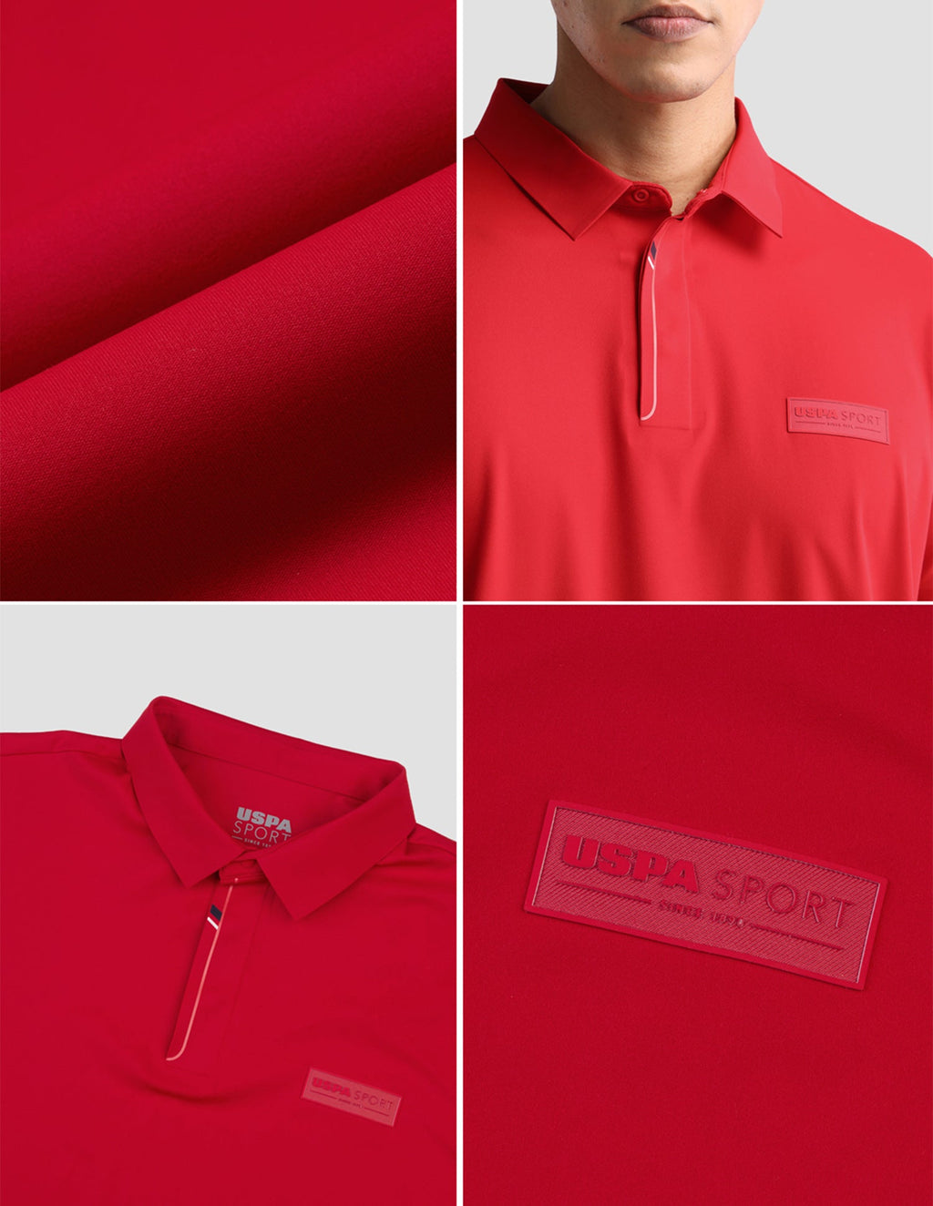 Solid Slim Fit Active Polo Shirt USP0