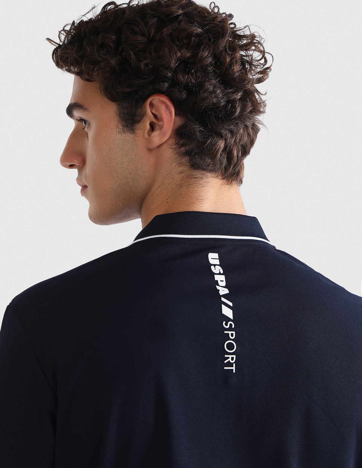 Solid Slim Fit Active Polo Shirt USP0