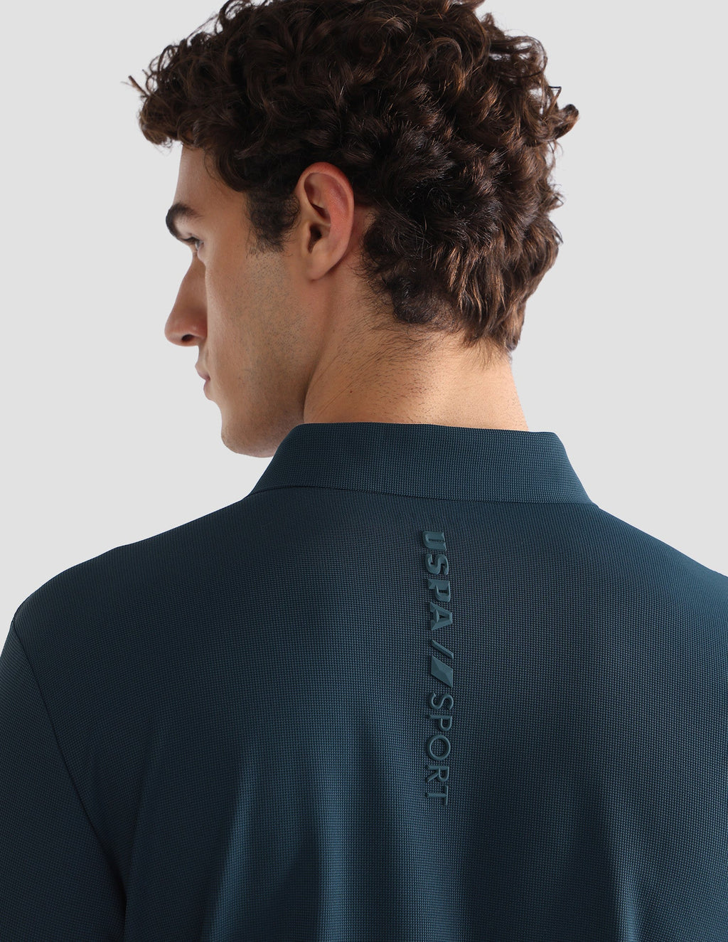 Solid Slim Fit Active Polo Shirt USP0