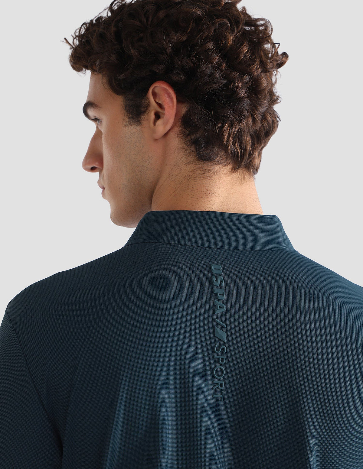 Solid Slim Fit Active Polo Shirt USP0