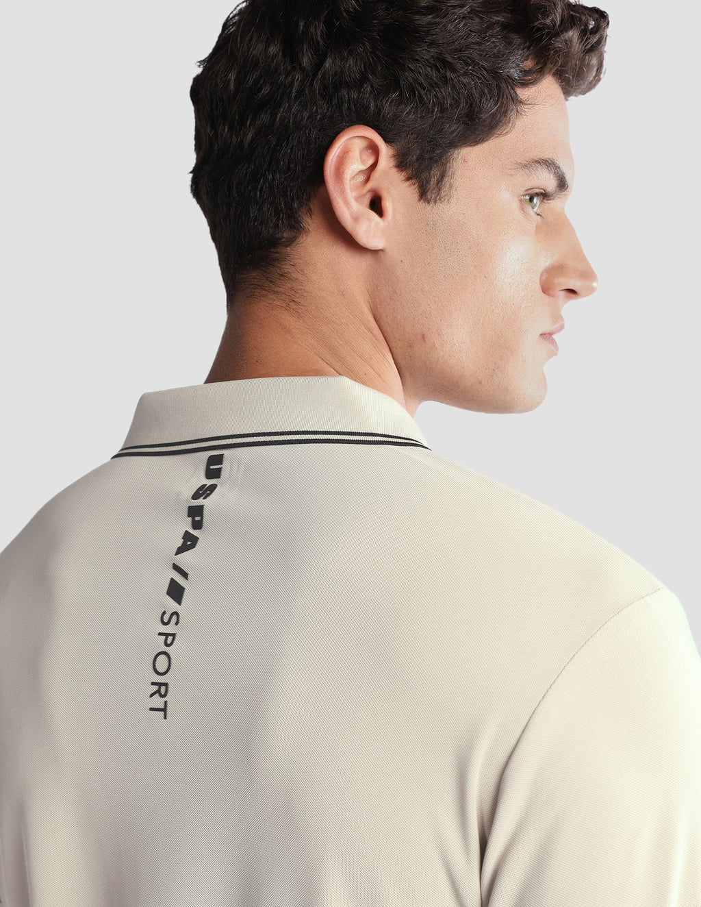 Solid Regular Fit Active Polo Shirt USP0