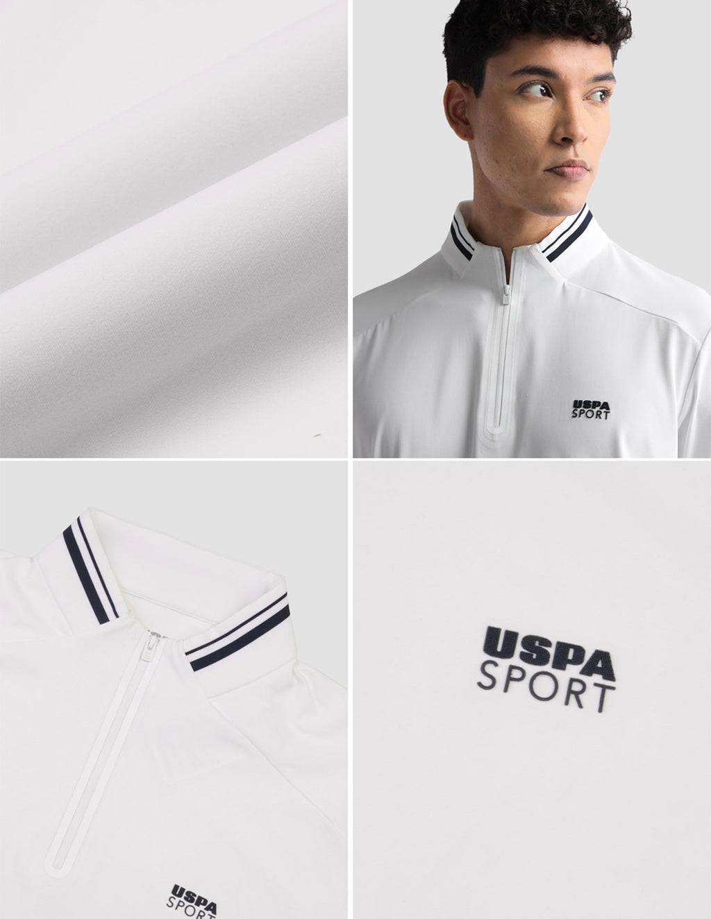 Solid Slim Fit Active Polo Shirt USP0