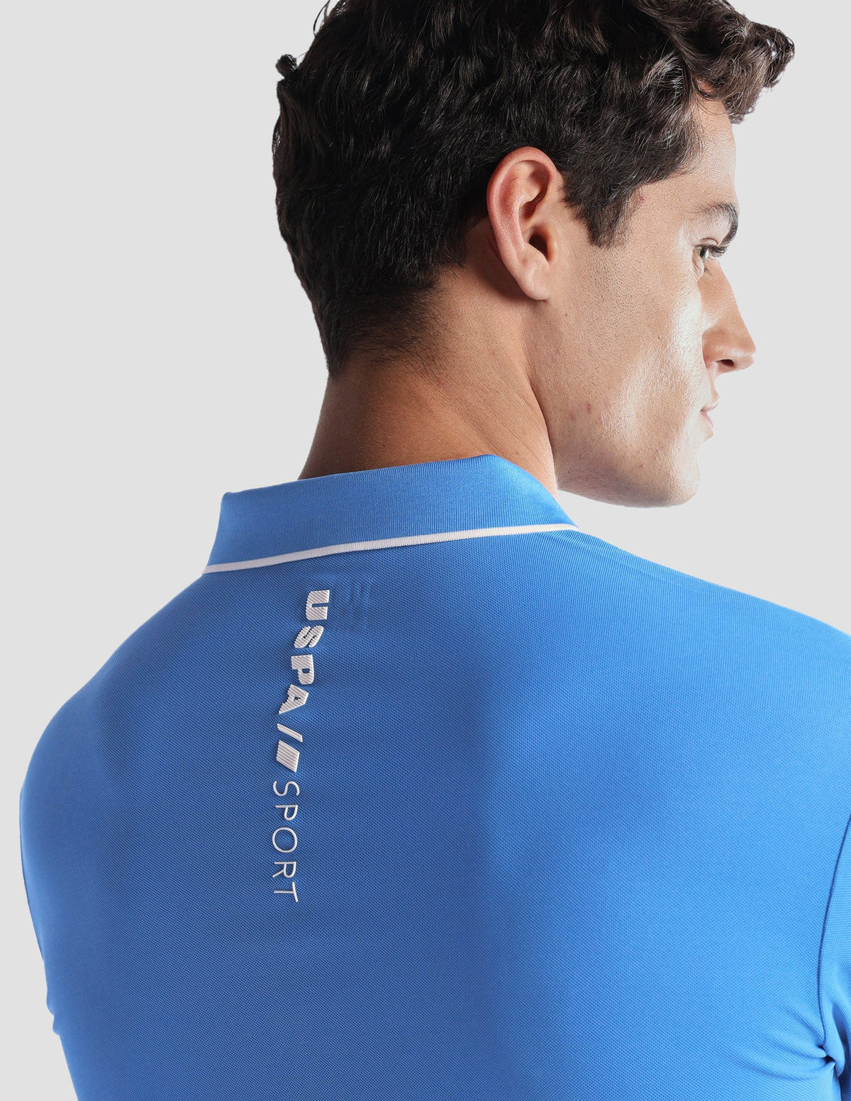 Solid Regular Fit Active Polo Shirt USP0