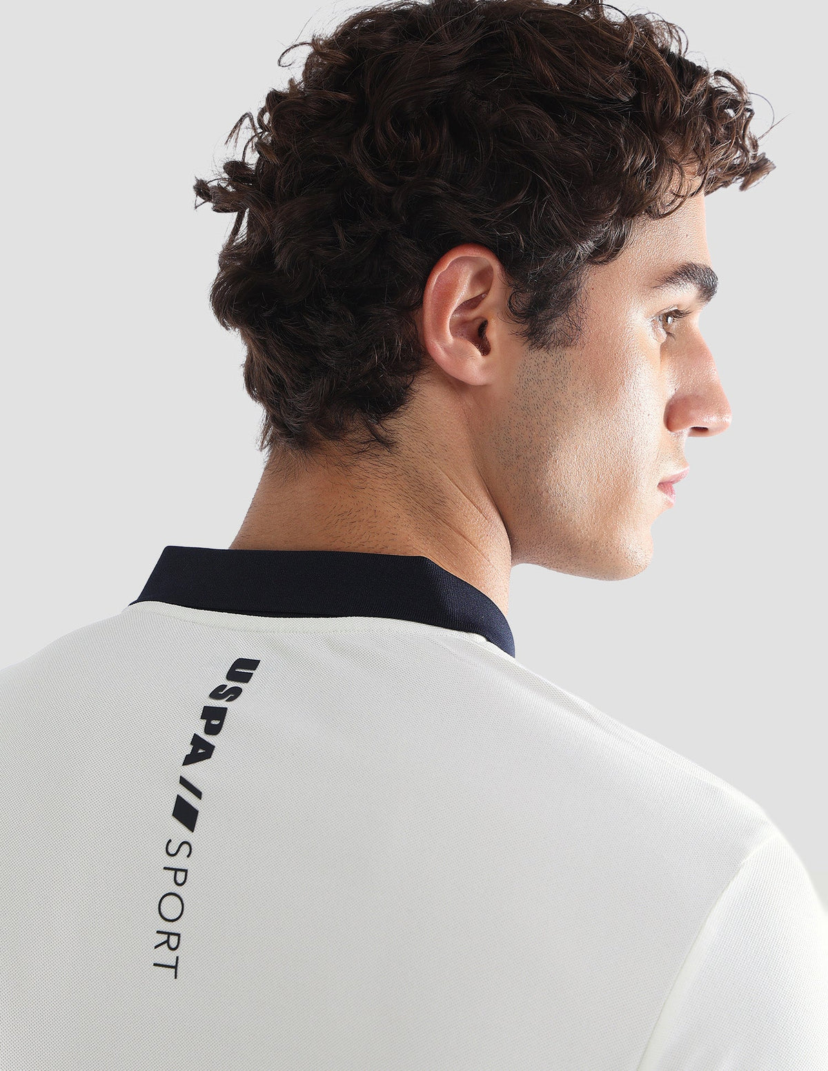 Solid Slim Fit Active Polo Shirt USP0
