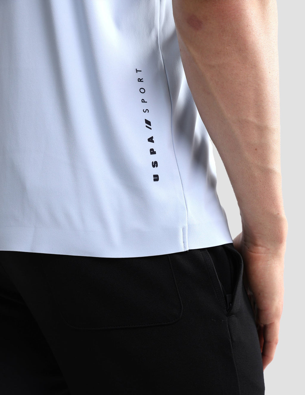 Solid Slim Fit Active Polo Shirt USP0