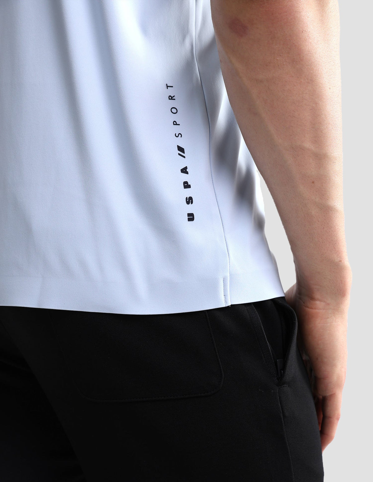 Solid Slim Fit Active Polo Shirt USP0