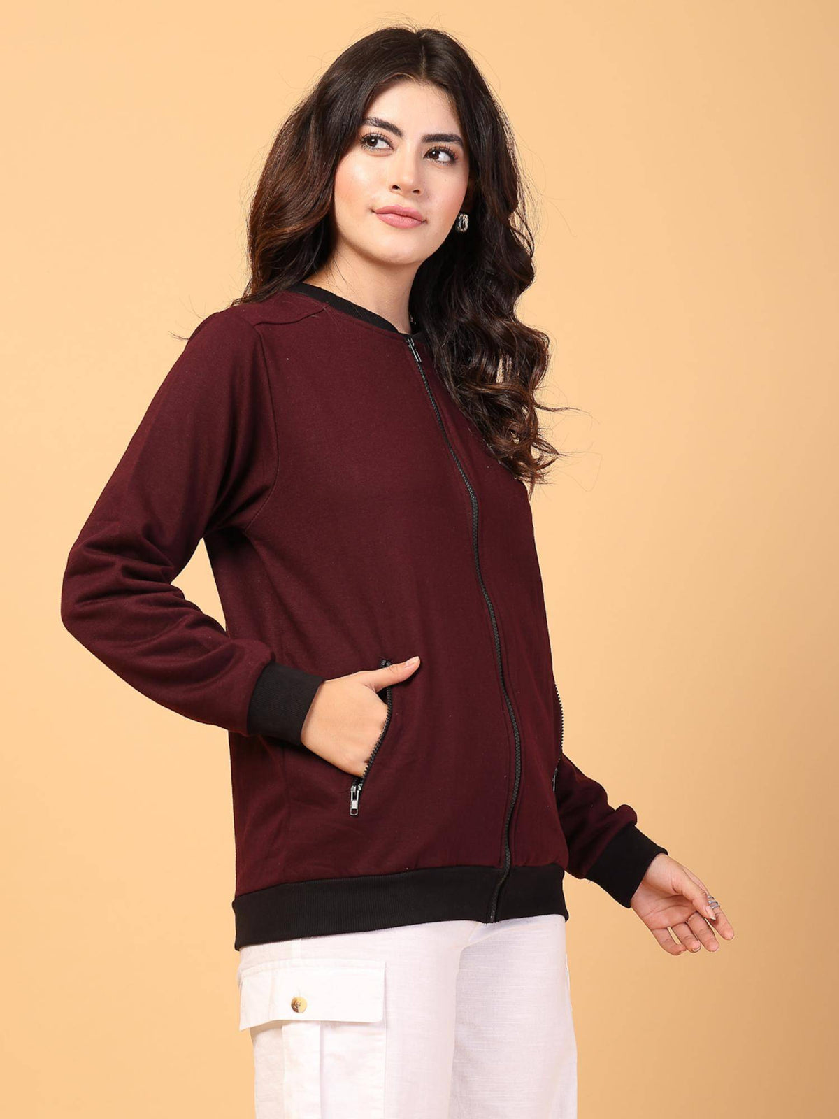 Wine Solid Jacket | JC78 - view 6