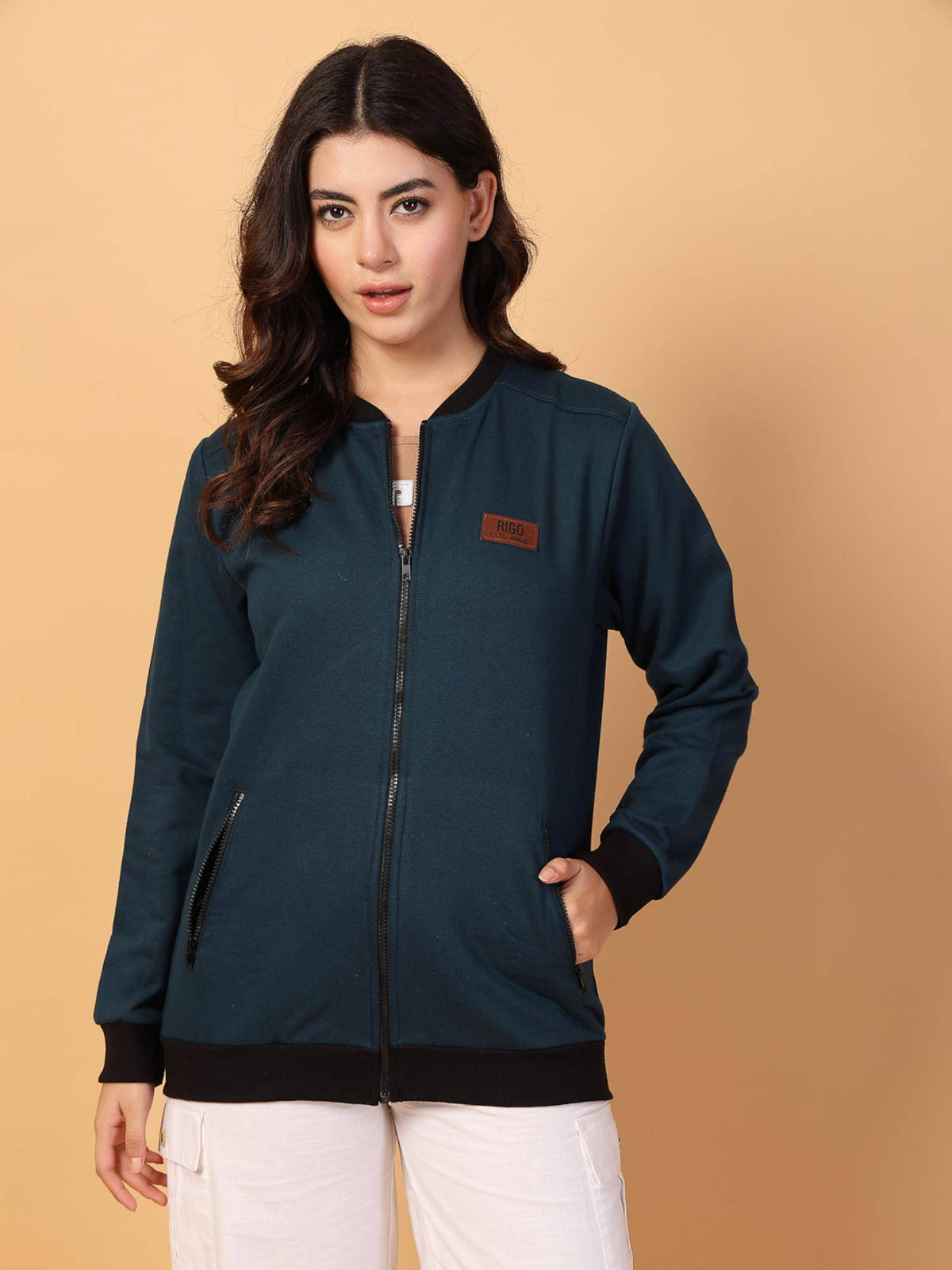 Teal Solid Jacket | JC78 - view 4