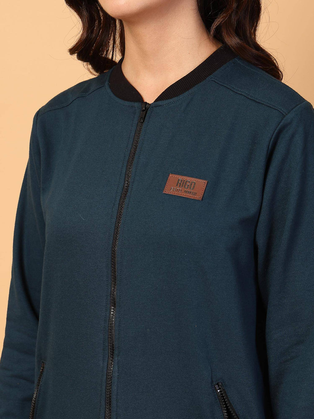 Teal Solid Jacket | JC78 - view 9