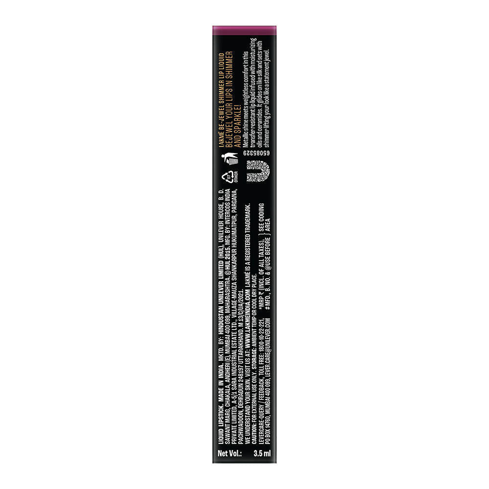 Be-Jewel Shimmer Lip Liquid with Ceramides, Luminous Matte Finish | L12 - view 4