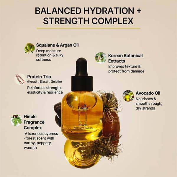 Hinoki Perfumed Post Wash Korean Hair Oil Serum | H02 - view 4