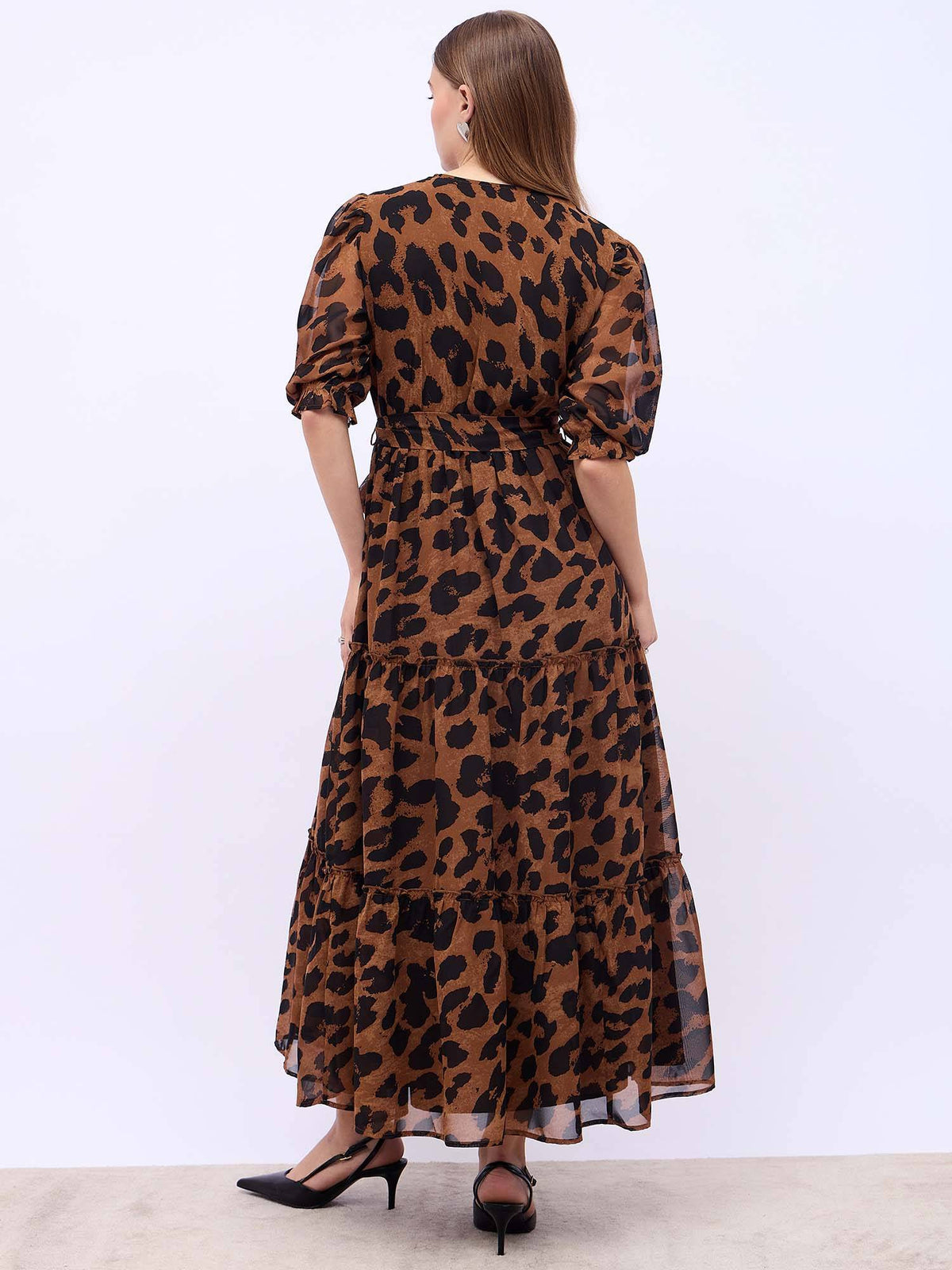 V-Neck Wrap Maxi Dress | D56 - view 4