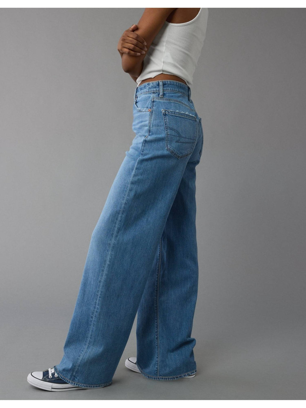 Dreamy Drape Stretch Super High-Waisted Baggy Wide-Leg Jeans | BG78 - view 3