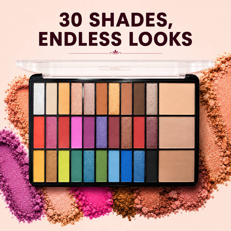Set of 30 Colorful Shimmer Eyeshadow & Highlighter - 2 | E20 - view 3
