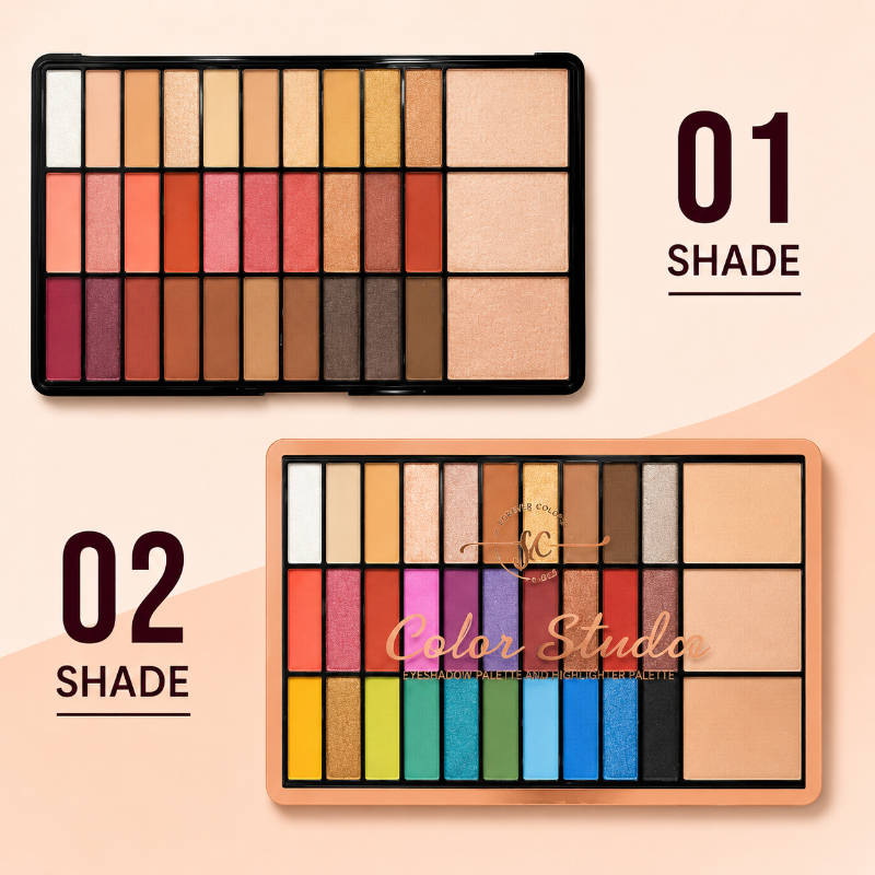 Set of 30 Colorful Shimmer Eyeshadow & Highlighter - 2 | E20 - view 7