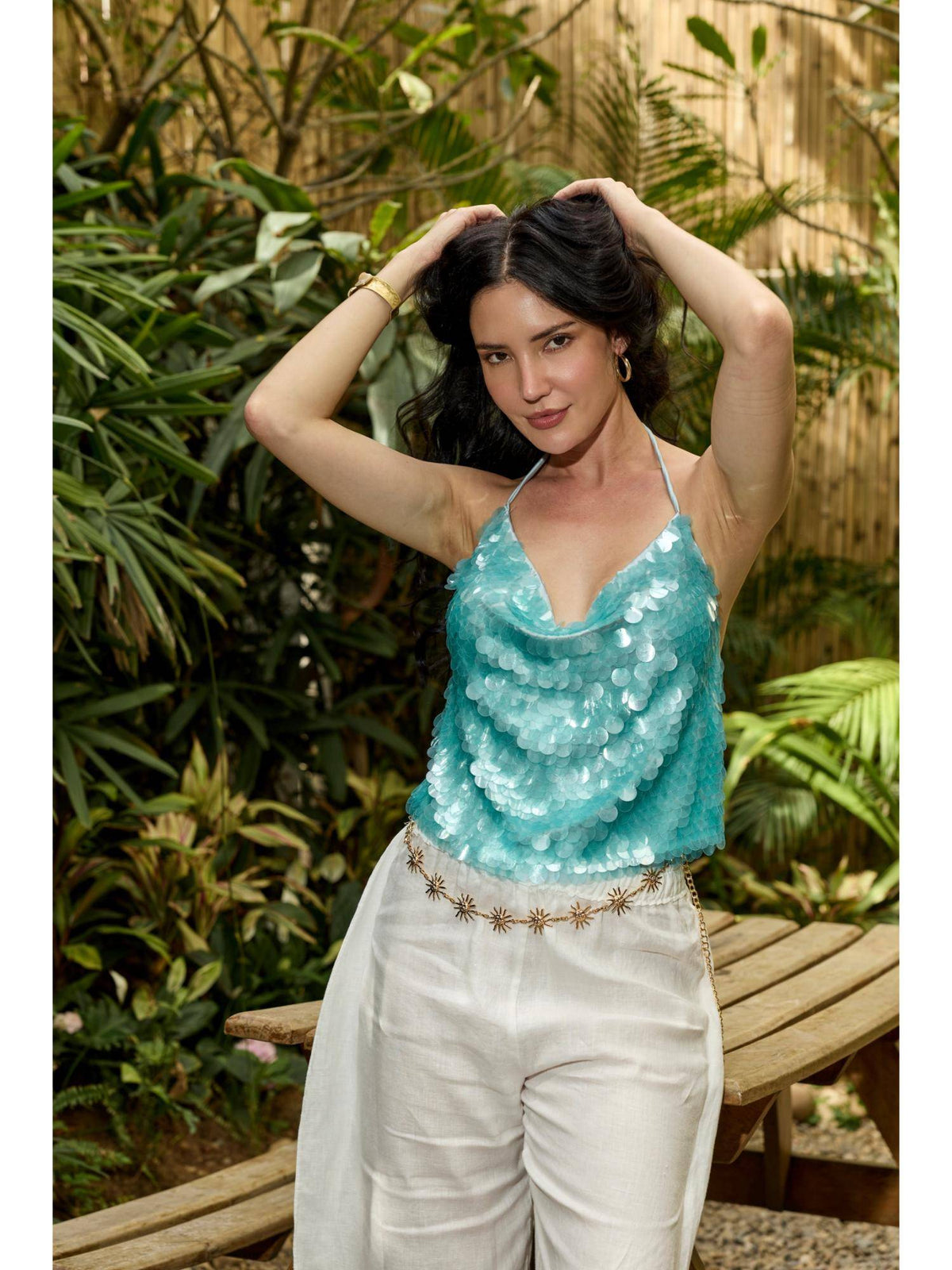 Hot For Sequins - Green Top | HT67 - view 10