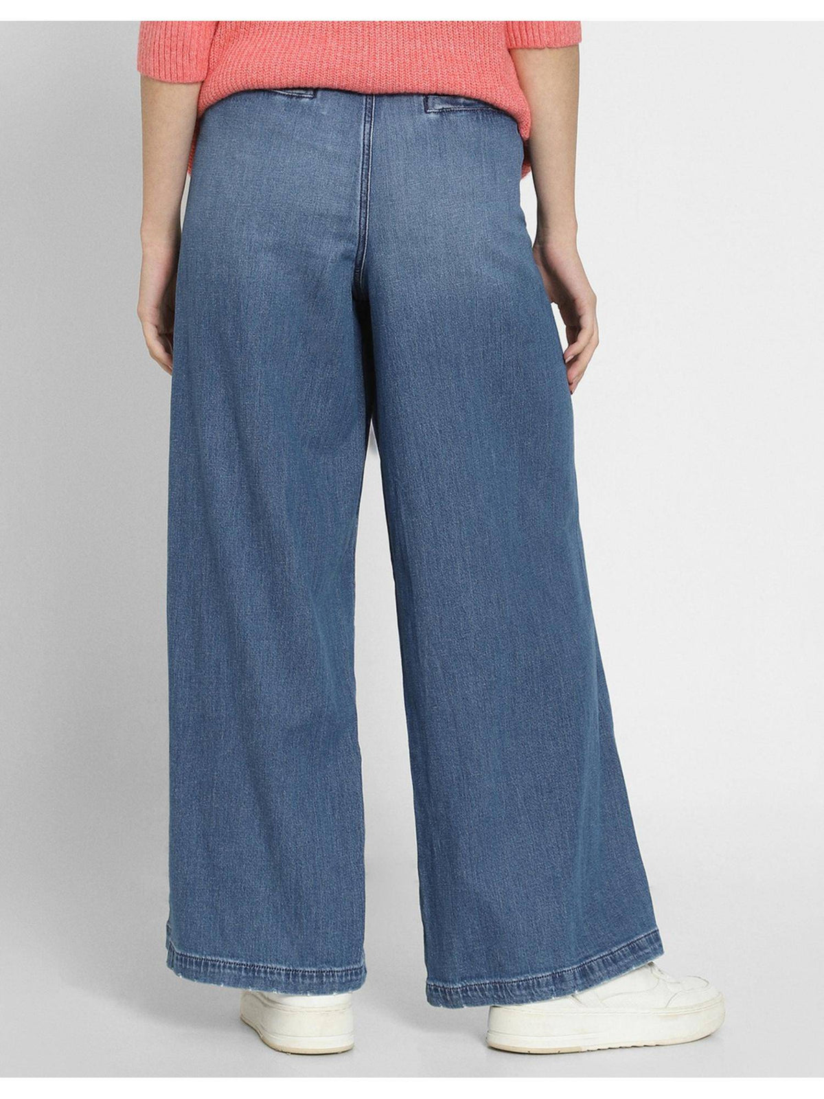 Women Blue Super High Rise Baggy Wide-leg Jeans | BG78 - view 3