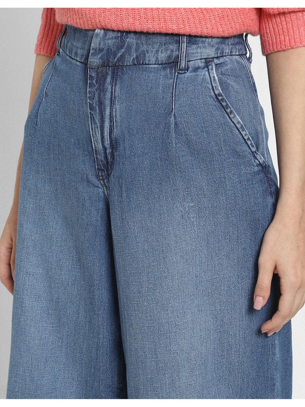 Women Blue Super High Rise Baggy Wide-leg Jeans | BG78 - view 5