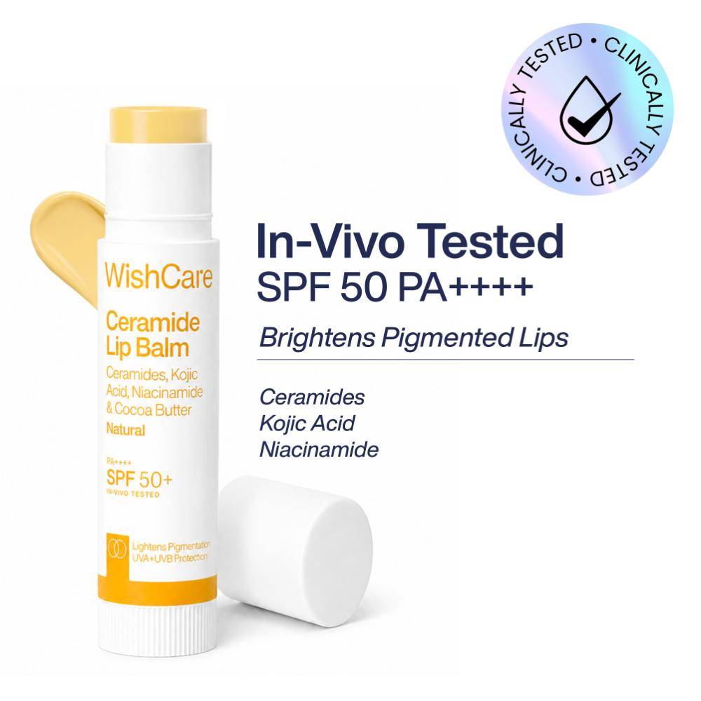 Natural Ceramide Lip Balm for Dark Pigmented Lips with SPF50 PA+++ Heals Dry & Chapped Lips | L12 - view 1