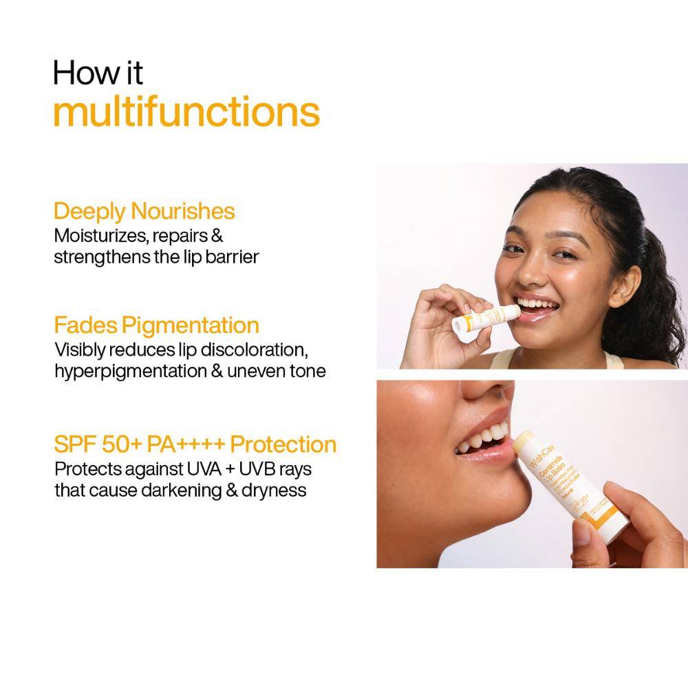 Natural Ceramide Lip Balm for Dark Pigmented Lips with SPF50 PA+++ Heals Dry & Chapped Lips | L12 - view 4
