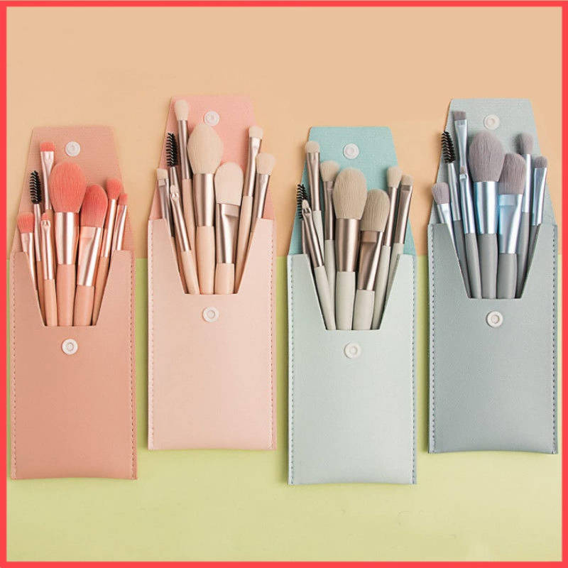 Makeup Blue Brush - Set Of 8 | T32 - view 7
