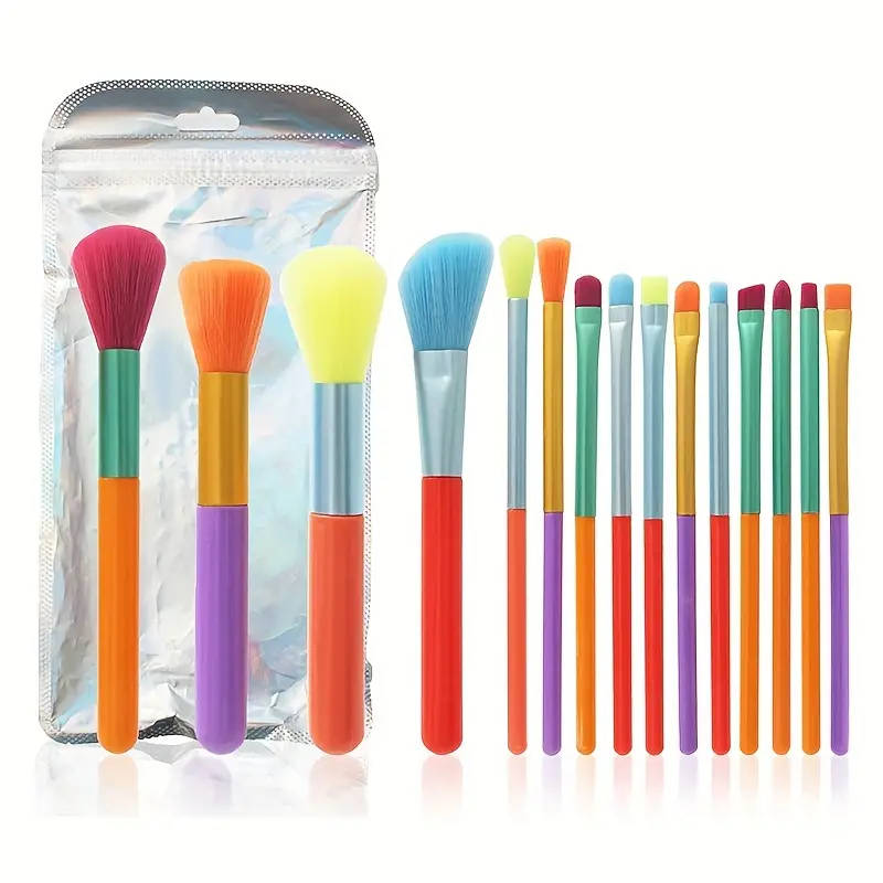Colourful Premium Makeup Brush - Set Of 15 | T32 - view 1