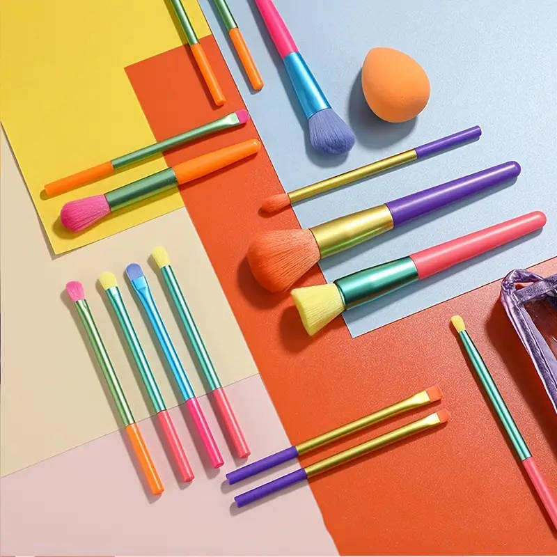 Colourful Premium Makeup Brush - Set Of 15 | T32 - view 5