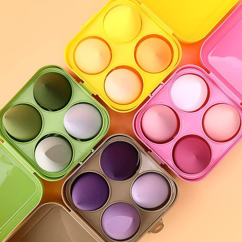Ultra Soft Blender Makeup Sponge - Set Of 4 (Multicolor) | T32 - view 3