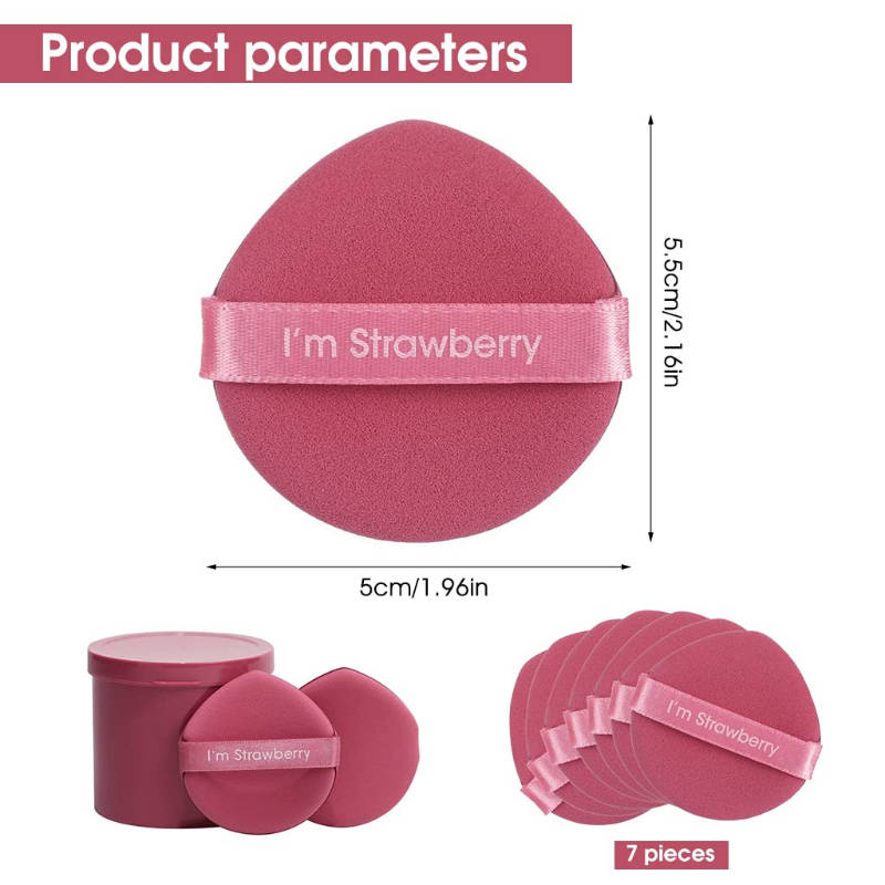 Makeup Sponge Powder Puff Air Cushion Pads For Foundation & Cream - Set Of 7 (Muticolor) | C83 - view 2