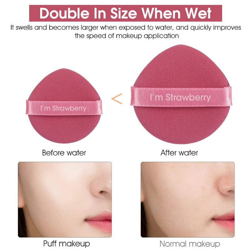 Makeup Sponge Powder Puff Air Cushion Pads For Foundation & Cream - Set Of 7 (Muticolor) | T32 - view 3