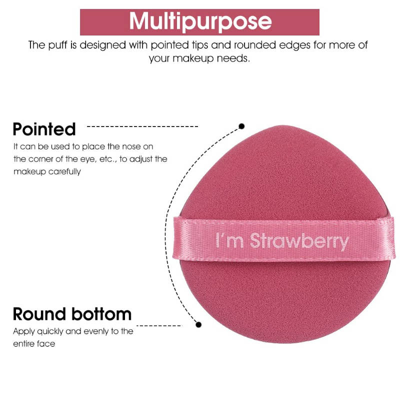 Makeup Sponge Powder Puff Air Cushion Pads For Foundation & Cream - Set Of 7 (Muticolor) | C83 - view 5