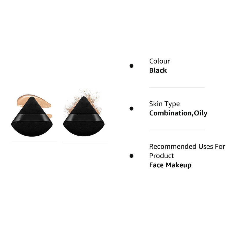 Triangle Powder Puff For Women Makeup - Pack Of 2 | T32 - view 4