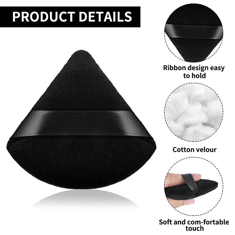 Triangle Powder Puff For Women Makeup - Pack Of 2 | T32 - view 5