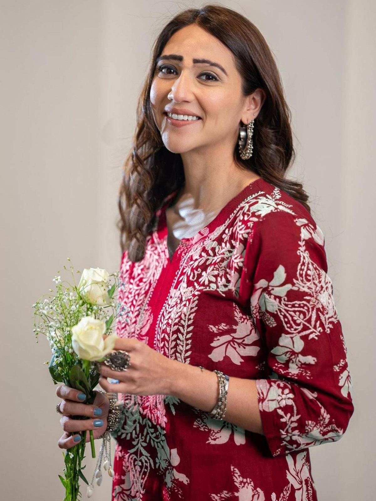 Womens Viscose Rayon Straight Floral Printed Kurta | KDG - view 3
